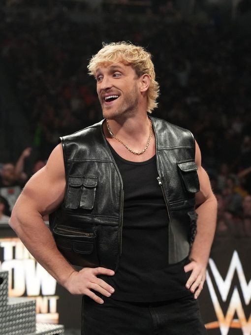 Logan Paul’s All-Black Tactical Leather Vest Look Breakdown