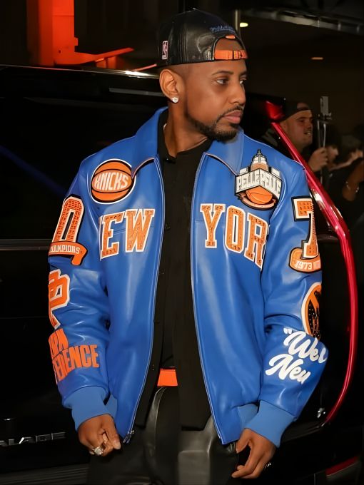 Fabulous x New York Knicks Pelle Pelle Jacket A Standout NYC Fashion Moment