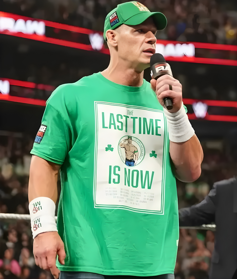 Breakdown of John Cena’s Kelly Green Boston Tribute T-Shirt Look
